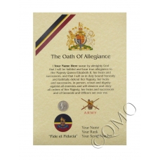 RAPC Royal Army Pay Corps Oath Of Allegiance Certificate